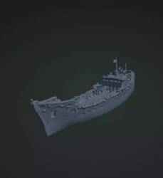Shipwreck 3D Model Realistic Nautical Scene