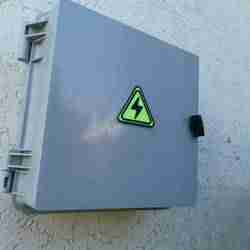 Signage caution electricity - Signage caution electricity