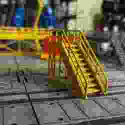 Simple stairs for gundam base diorama