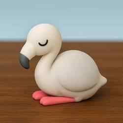 Sleeping Flamingo