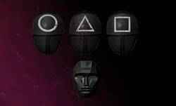 Soldiers and Frontman mask  Squid game