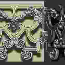 staircase castle ANTIQUE ornament