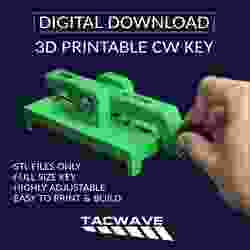 TACWAVE 3D PRINTABLE LARGE FULL SIZE CW MORSE STRAIGHT KEY