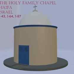 The Holy Family Chaper scale model kit in scale in scale 1:35, 1:43, 1:48, 1:50, 1:55, 1:64, 1:72, 1:76, 1:87, 1:96, HO, & 28 mm