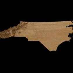 Topographic Map of North Carolina – 3D Terrain