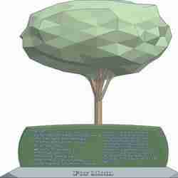 Tree Sculpture with a Message to Mom