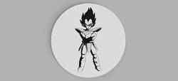 Vegeta Logo Coaster