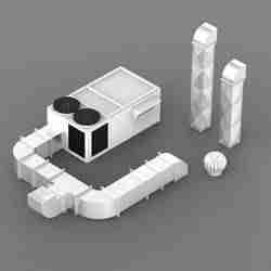 Ventilation parts kit for dioramas