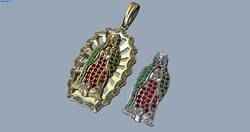 Virgin of Guadalupe Pendant - Colgante Virgen de Guadalupe