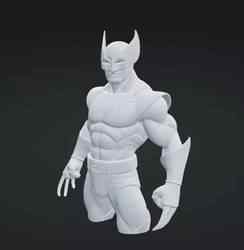 Wolverine 3D Model Realistic Superhero Figure