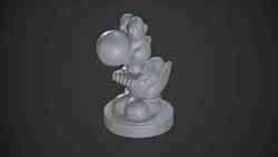Yoshi Figure Scanned