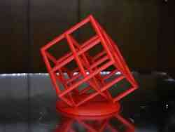 Lattice Cube 3D Yazıcı İşkence Testi (Çıkıntılar ve Çift Ekst