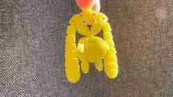 Mafsallı esnek tavşan anahtarlık