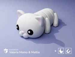 Sevimli Flexi Pets Kedi (Anahtarlık