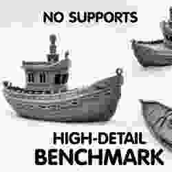 High Detail Benchmark Boat - No Supports