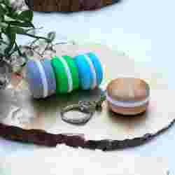 Macaron anahtarlık