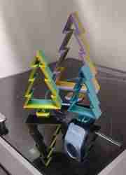 Kendinden Ayaklı Noel Ağacı Ahşap Stil