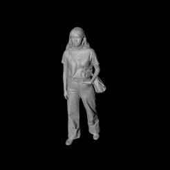 1/64 walking lady 3D digital model
