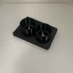 3D Printed cup holder for W124 Mercedes Benz