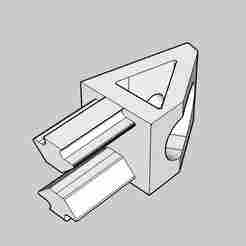 80/20 1010 T-slot 105° end bracket