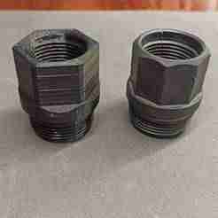 🔧 Adapter for TecnoPres 15 5M pump, Plumbing connections with G1 and G1 1/4 threads