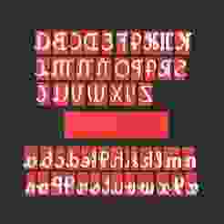 Alphabet, stamp set