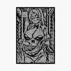 Anime Style Skirt Lift Sexy Wall Art