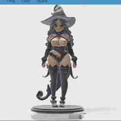 Anime Witch Nude Boobs Cute Cosplay Horror Figurine 3D Model