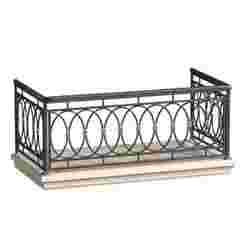 Balcony Modern Forged Fence 3D model
