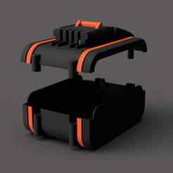 Battery Case (Double) for electric drill (WORX)