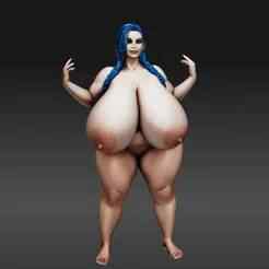 Brave & Bouncy - Voluptuous Fantasy Warrior STL (Business License)