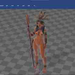 Brazilian Nude Amazon – Hot Savage Warrior Girl with Round Boobs and Tight Ass