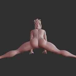 Busty Anime Babe Erotic Exposed Pose STL