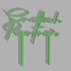 Cake topper Retired at last