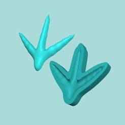 Chicken Footstep - Silicone Mold -Template