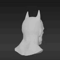 Chiseled Jaw Vigilante Head - Pointed Ear Cowl with Stubble - Grounded Protector Style