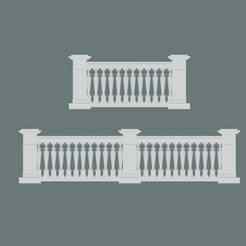 Classic Balustrade 3D Model