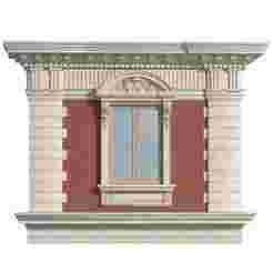 Classic facade with rusticated stone 3D model