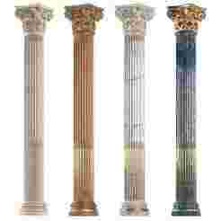 Classical round columns 3D model