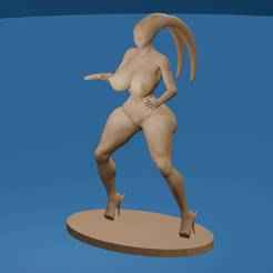 Curvy Alien Warrior Sci-Fi Pinup Statue
