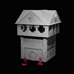 Dragon Wood – Modular Fantasy Guard Tower Terrain | 3D Printable FDM Scenery STL