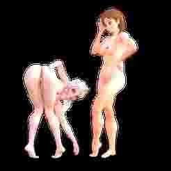 elsa show pussy and anna watch her