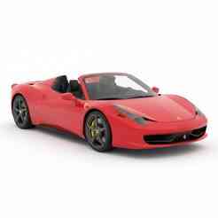 Ferrari 458 Spider - car, vehicle, automobile, sports car, classic car, race car, toy car, RC car, 3D car model, sedan, SUV, pickup truck, convertible, hatchback, coupe, luxury car, supercar, electric car, 4x4, car toy, RCcar body / RC car shell, slot car