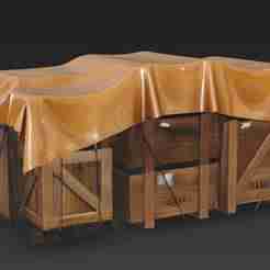 Figures Military Modelism Diorama Wooden Boxes Naval Shipment