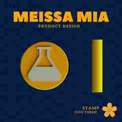 Flask Stamp – Digital 3D Print File for Creative Projects