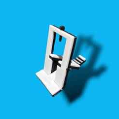 folding-articulated cell phone holder