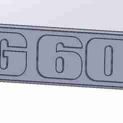 G 60 rear badge