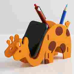 Giraffe Desk and Holder
