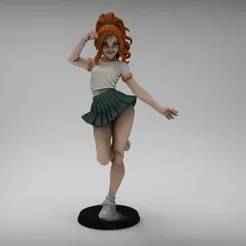 Girl in  skirt - sexy posing