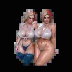 🤍🤍Glamorous Twins - Dual Bikini Pose